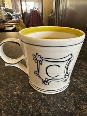Molly Hatch for Anthropologie monogram ‘C’ mug EUC